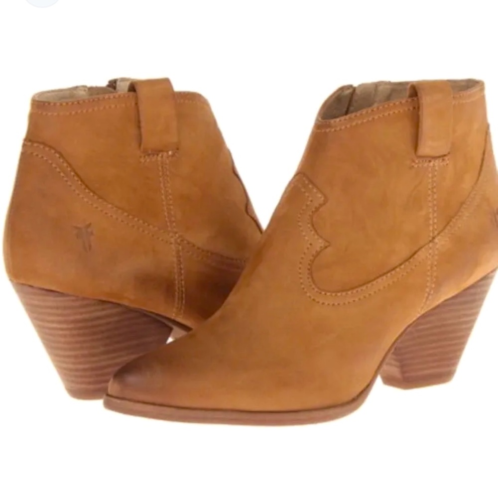 Frye “Reina bootie” camel brown ankle boot
